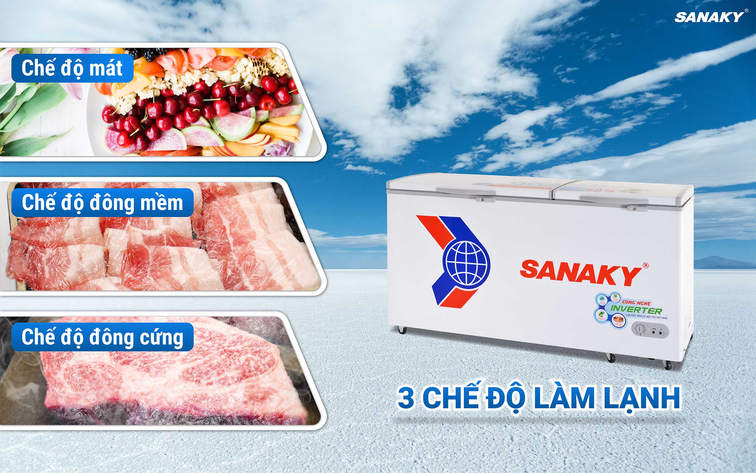 3 chức năng sẵn sàng bảo quản mọi loại thực phẩm 3 chức năng sẵn sàng bảo quản mọi loại thực phẩm