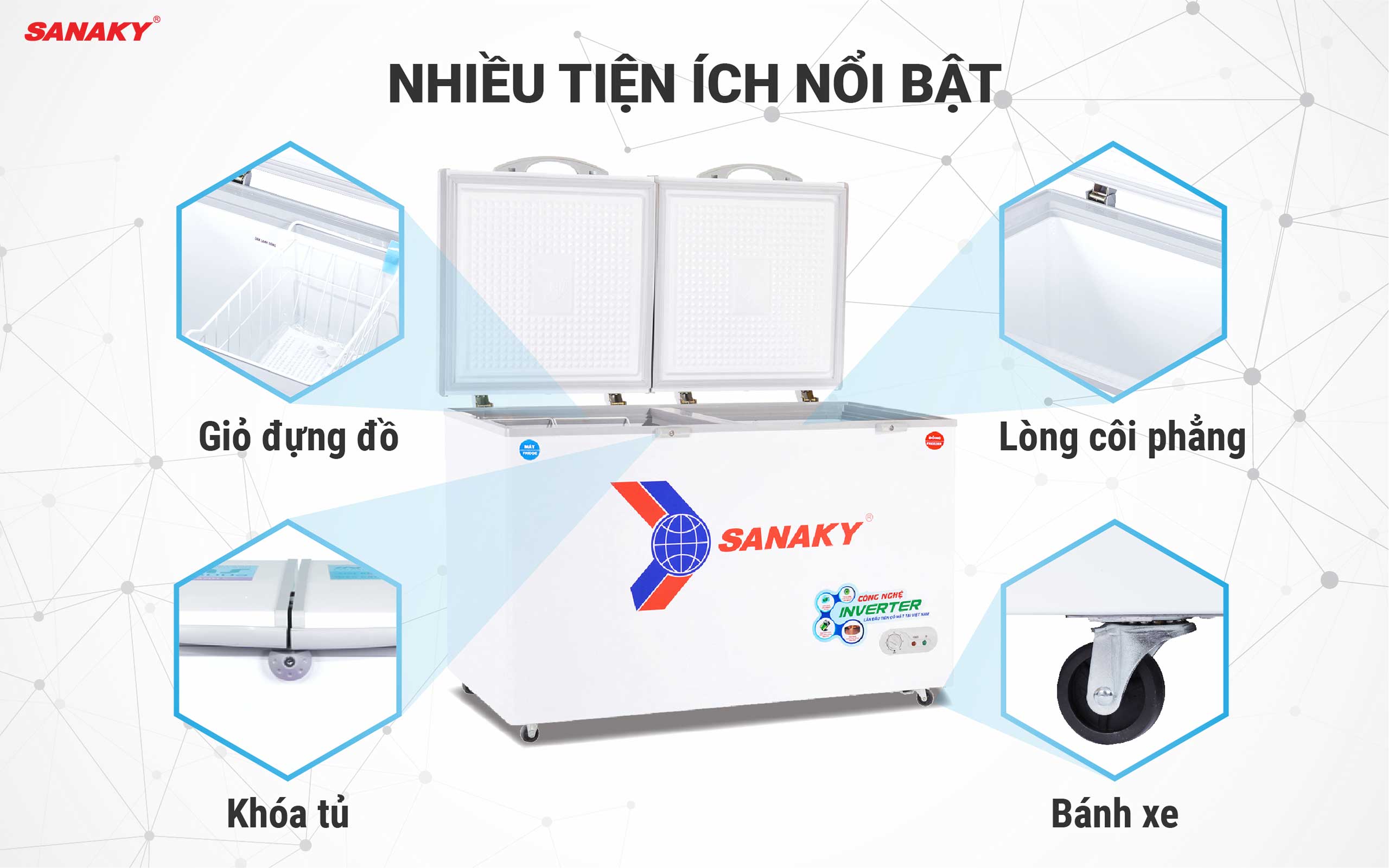 Tủ còn sở hữu nhiều tiện ích nổi bật khác Tủ còn sở hữu nhiều tiện ích nổi bật khác