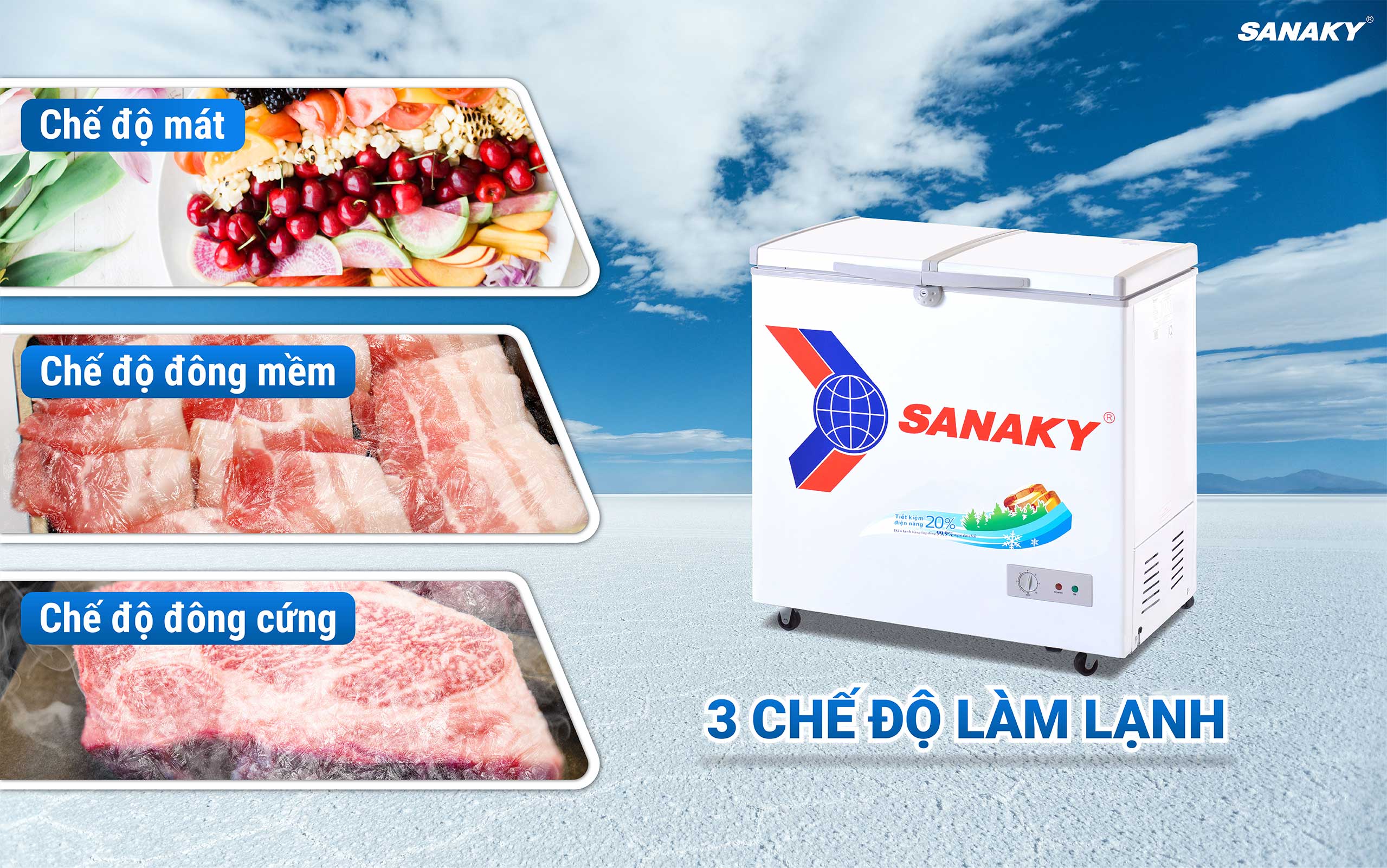 3 chức năng sẵn sàng bảo quản mọi loại thực phẩm 3 chức năng sẵn sàng bảo quản mọi loại thực phẩm