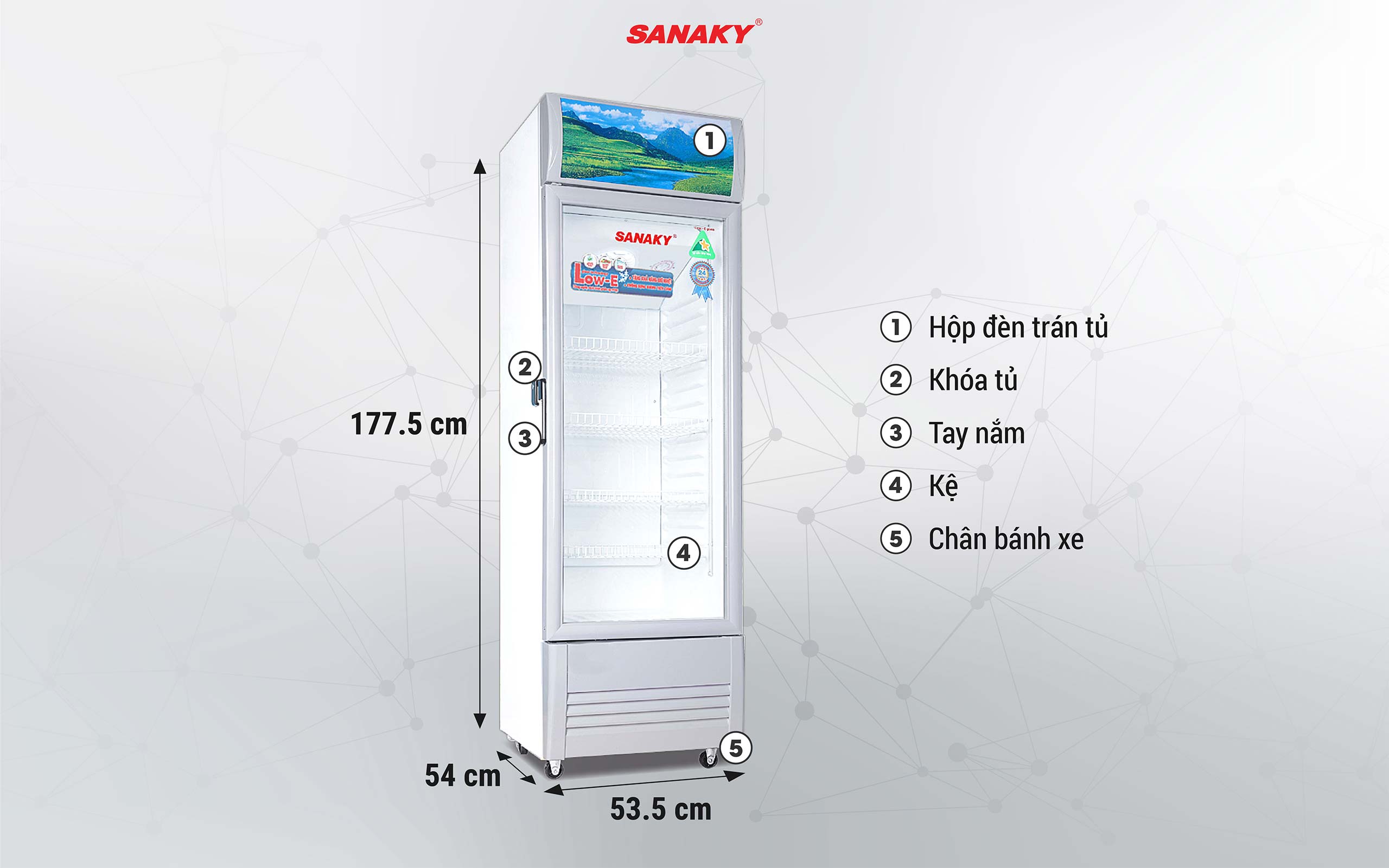 Tủ Mát Sanaky VH-258KL Tủ Mát Sanaky VH-258KL