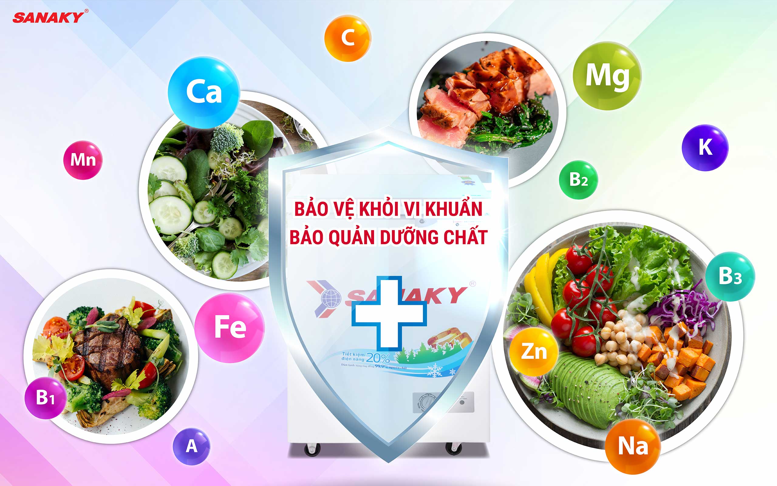 Đảm bảo thực phẩm được bảo quản trong điều kiện lạnh sâu