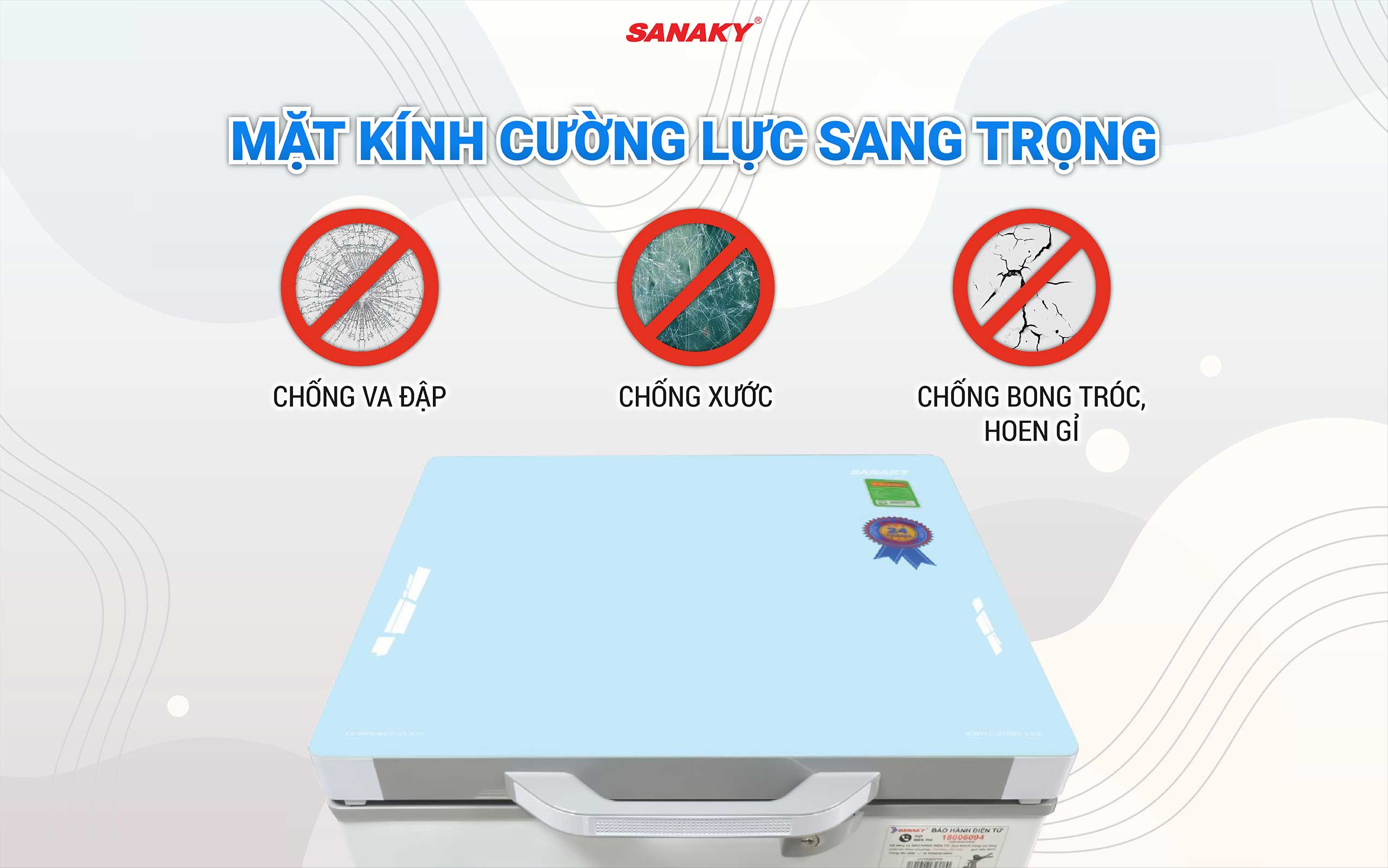 Mặt kính cường lực sang trọng, đẳng cấp