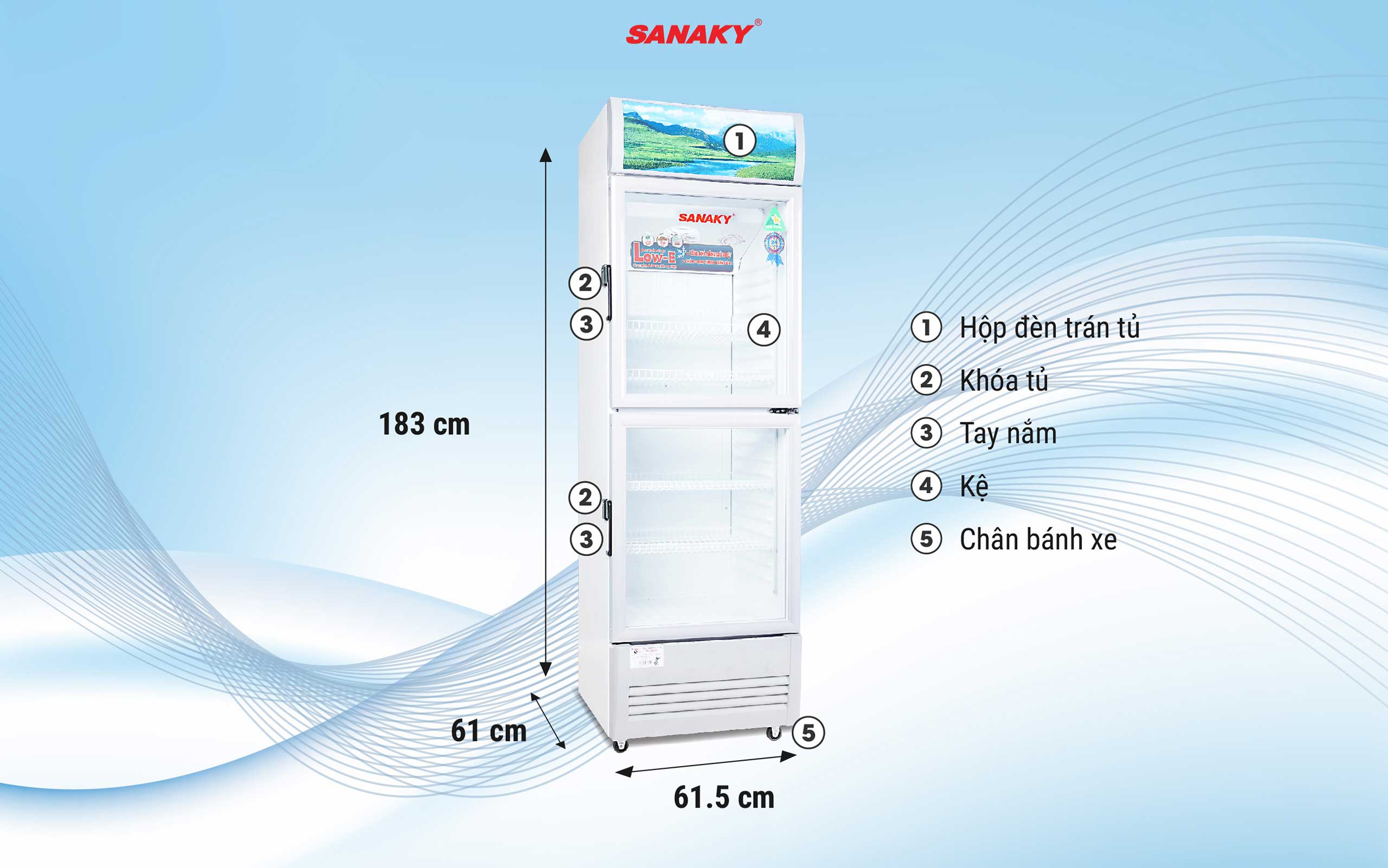 Tủ Mát Sanaky VH-258WL Tủ Mát Sanaky VH-258WL