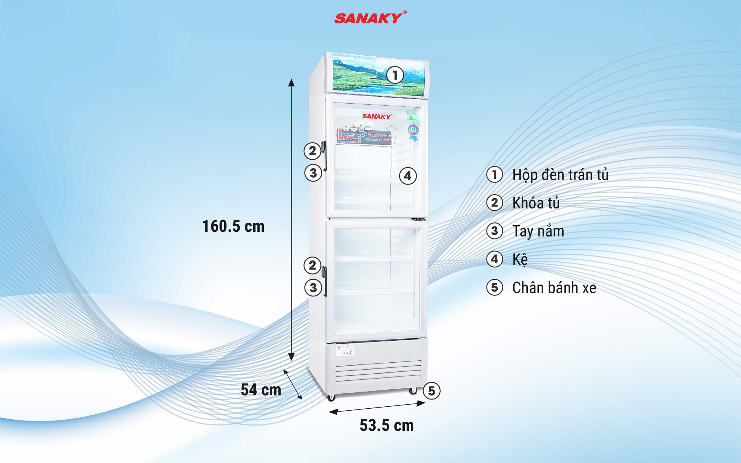 Tủ Mát Sanaky VH-408WL 340 lít Tủ Mát Sanaky VH-408WL 340 lít
