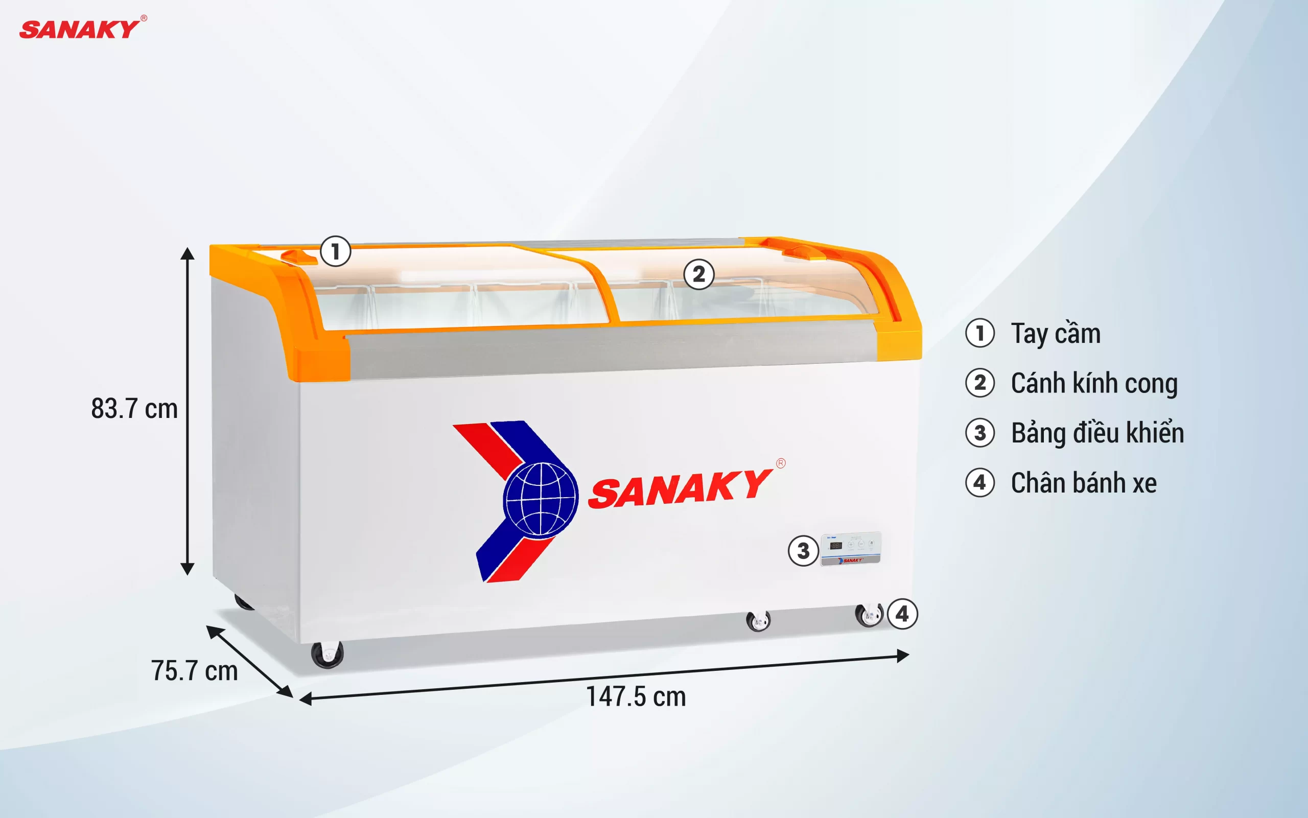Tủ Đông Sanaky VH-899KA 500 lít Tủ Đông Sanaky VH-899KA 500 lít
