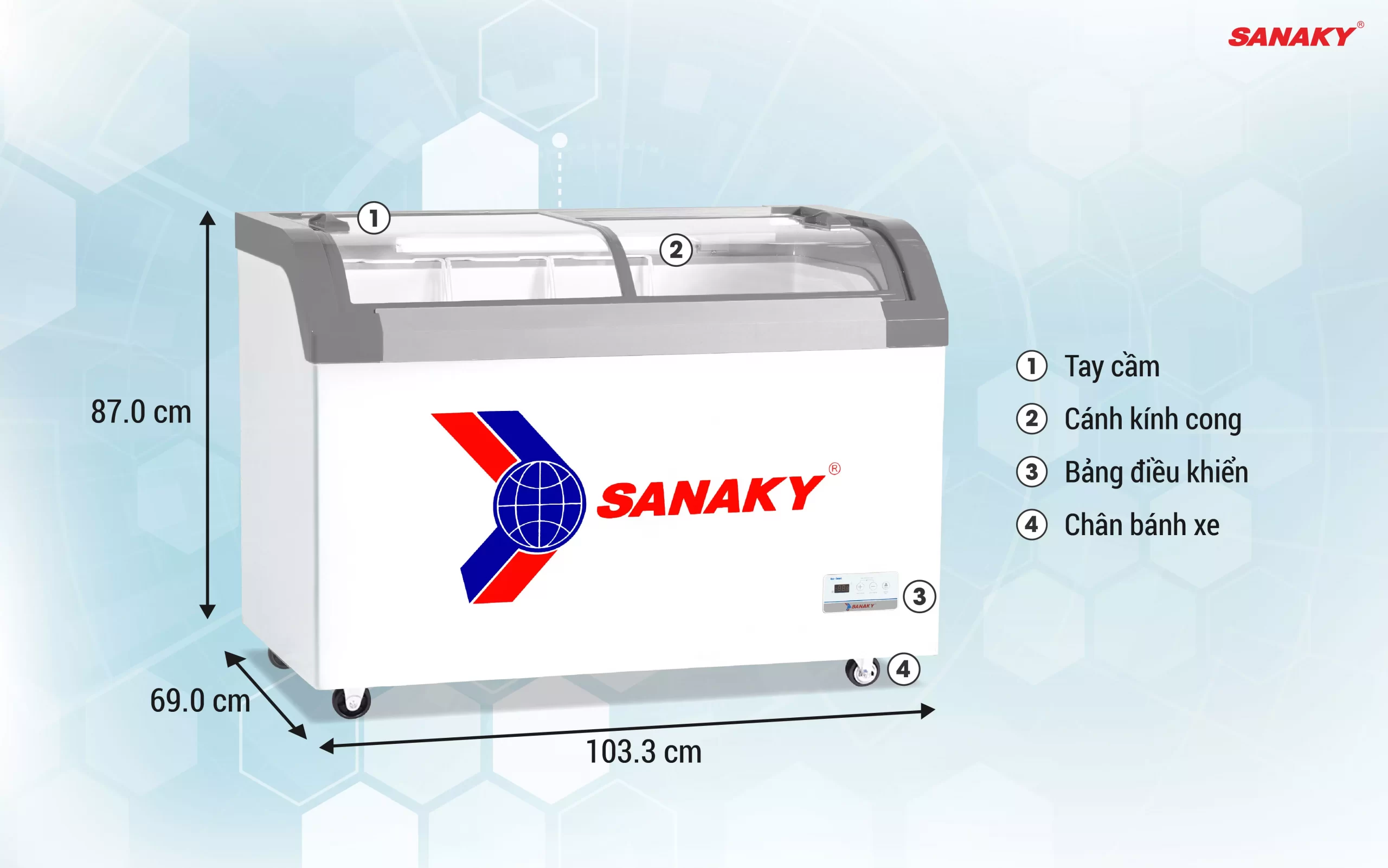 Tủ Đông Sanaky VH-382KB 280 lít Tủ Đông Sanaky VH-382KB 280 lít