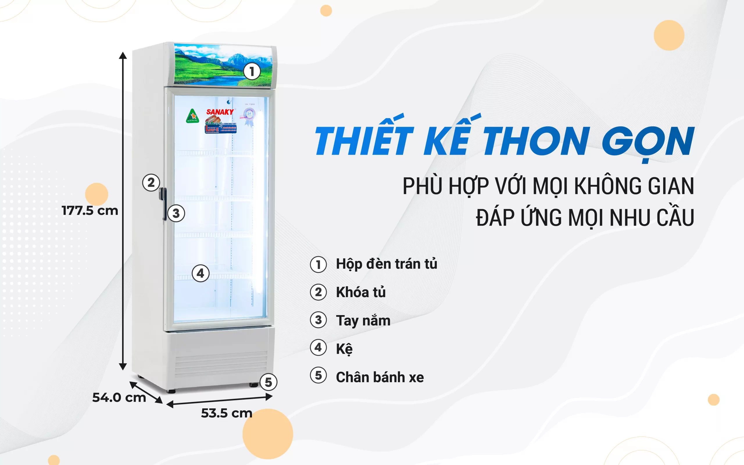 Tủ Mát Sanaky VH-2589K 240 lít